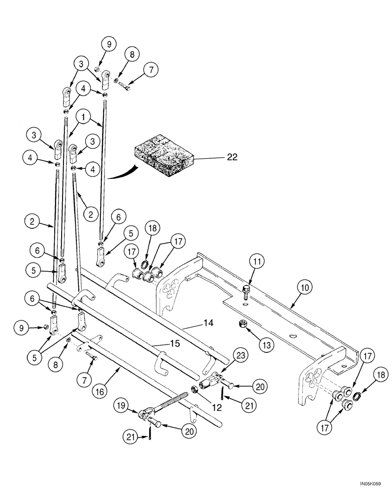 Схема запчастей Case 1150H_IND - (06-24) - CONTROLS - TRANSMISSION (06) - POWER TRAIN