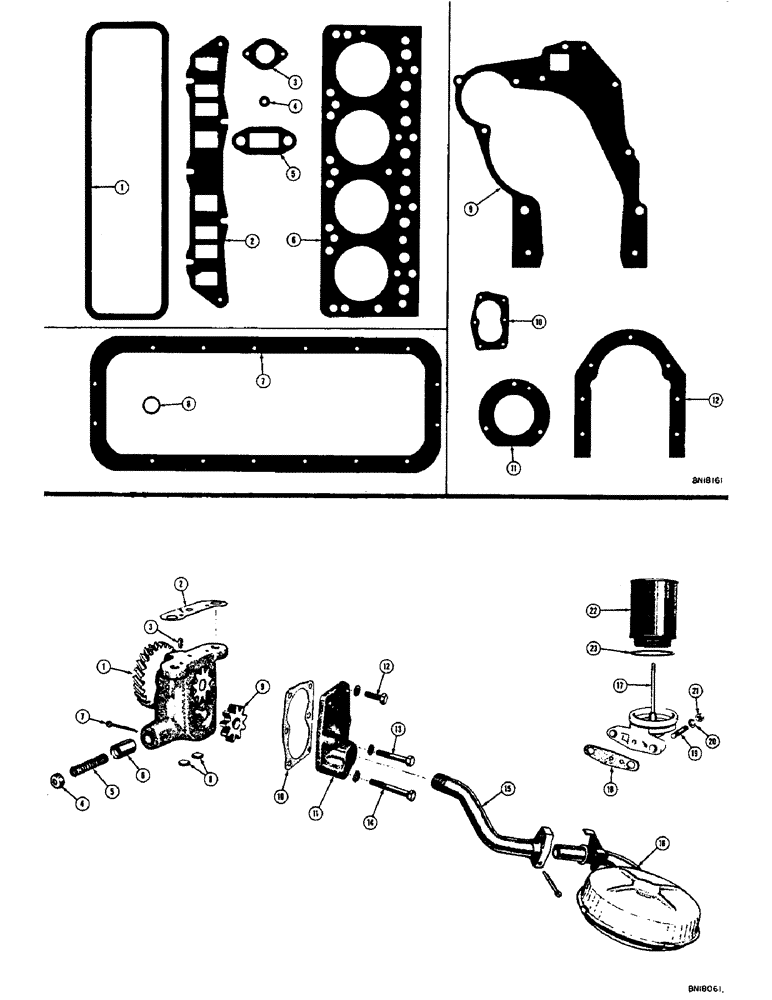 Схема запчастей Case 310C - (018[2]) - ENGINE OIL FILTER (01) - ENGINE