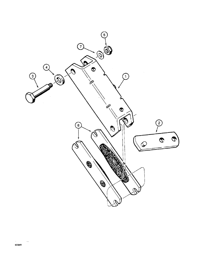 Схема запчастей Case W4 - (118) - H638718 BRAKE ACTUATOR ASSEMBLY (07) - BRAKES