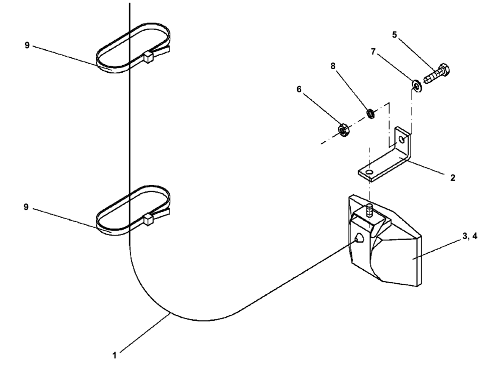 Схема запчастей Case PT240 - (55.404.02[01]) - LIGHT-OPTIONAL (GROUP 414-ND145779) (55) - ELECTRICAL SYSTEMS