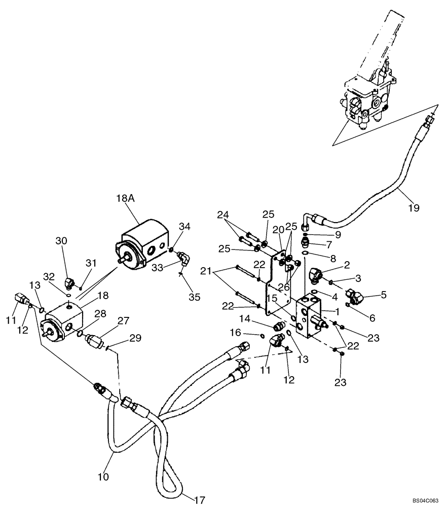 Схема запчастей Case 621D - (02-07) - COOLING SYSTEM - MOTOR, DRIVE (STANDARD FAN DRIVE) (02) - ENGINE