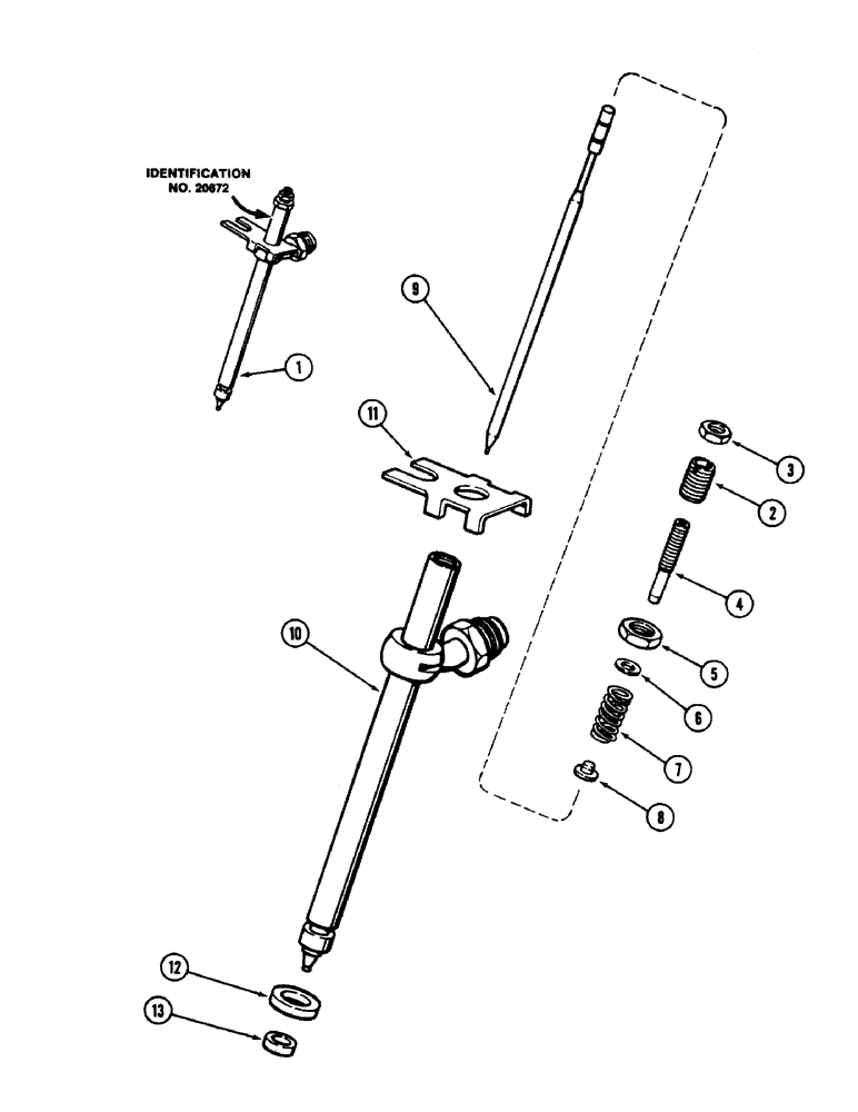 Схема запчастей Case 50 - (3-70) - INJECTOR NOZZLE, 504BDT ENGINE (03) - FUEL SYSTEM