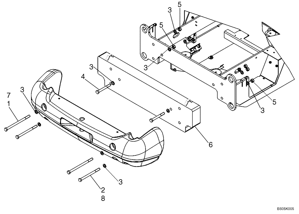 Схема запчастей Case 621D - (09-15D) - COUNTERWEIGHTS - IF USED (09) - CHASSIS