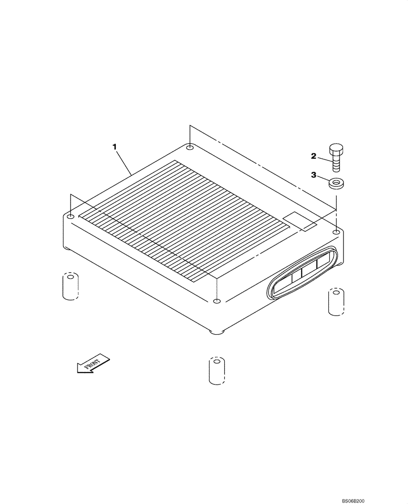 Схема запчастей Case CX700 - (04-008-00[01]) - ELECTRONIC UNIT, CONTROL (04) - ELECTRICAL SYSTEMS