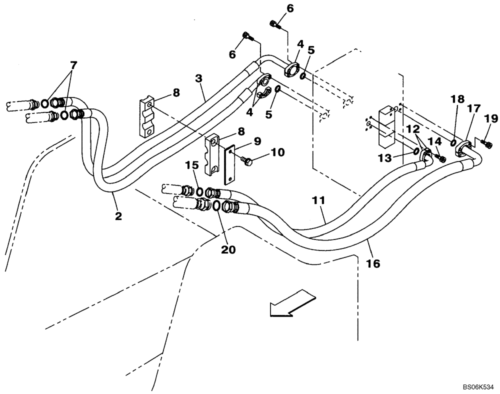 Схема запчастей Case CX210B - (08-11) - HYDRAULICS - ARM AND BUCKET (08) - HYDRAULICS