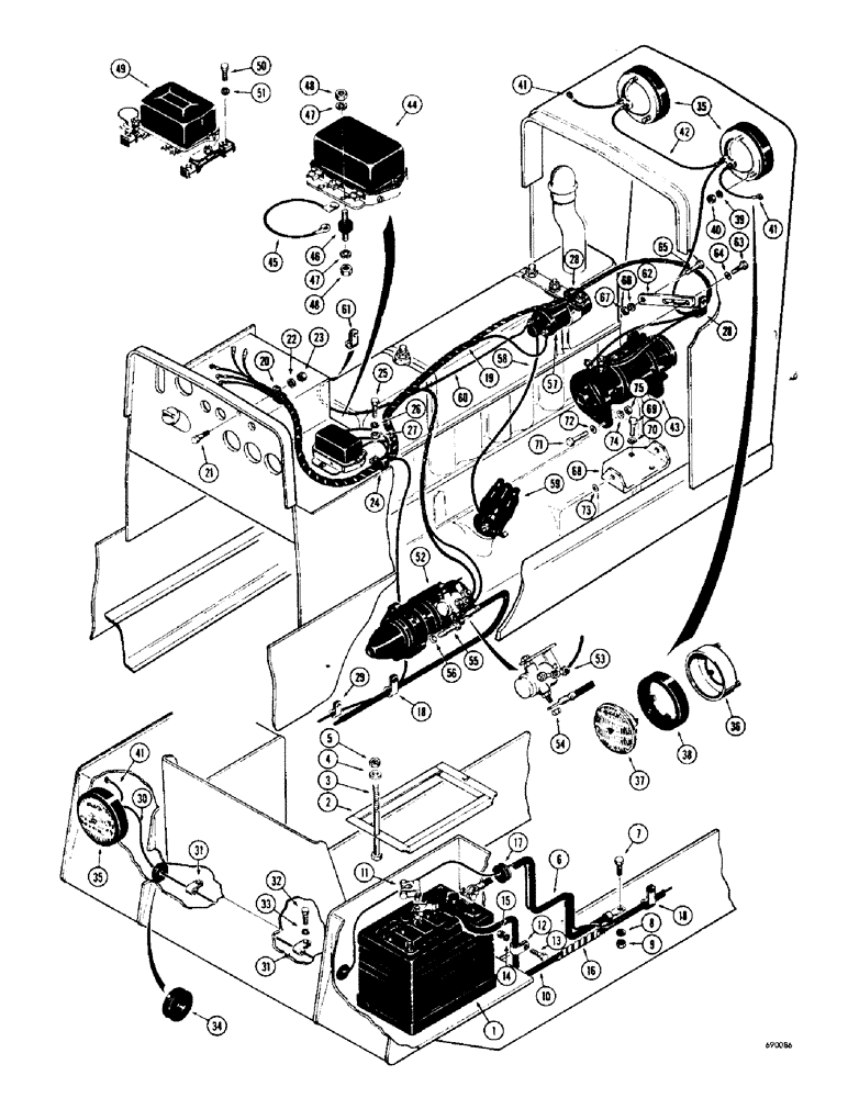 Схема запчастей Case 310G - (086) - ELECTRICAL SYSTEM - GAS (06) - ELECTRICAL SYSTEMS