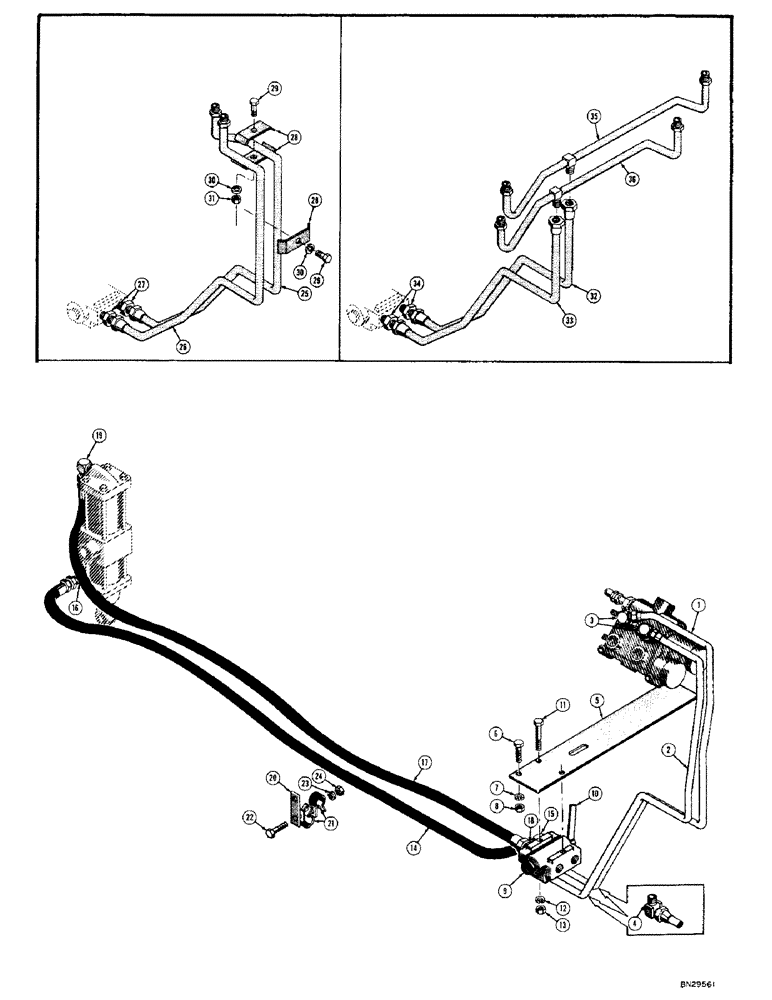 Схема запчастей Case 420 - (146) - SCARIFIER HYDRAULICS (07) - HYDRAULIC SYSTEM