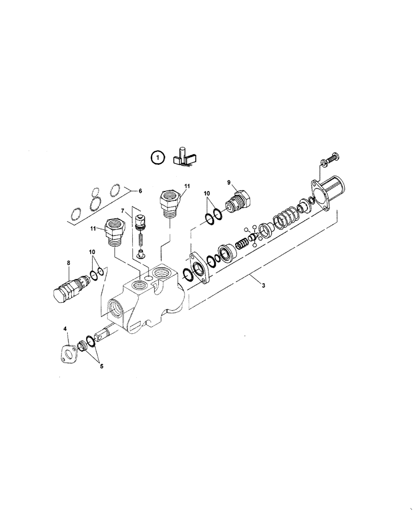 Схема запчастей Case 221D - (23.612[001]) - HYDRAULIC CONTROLS (OPTION) (S/N 581101-UP) (35) - HYDRAULIC SYSTEMS