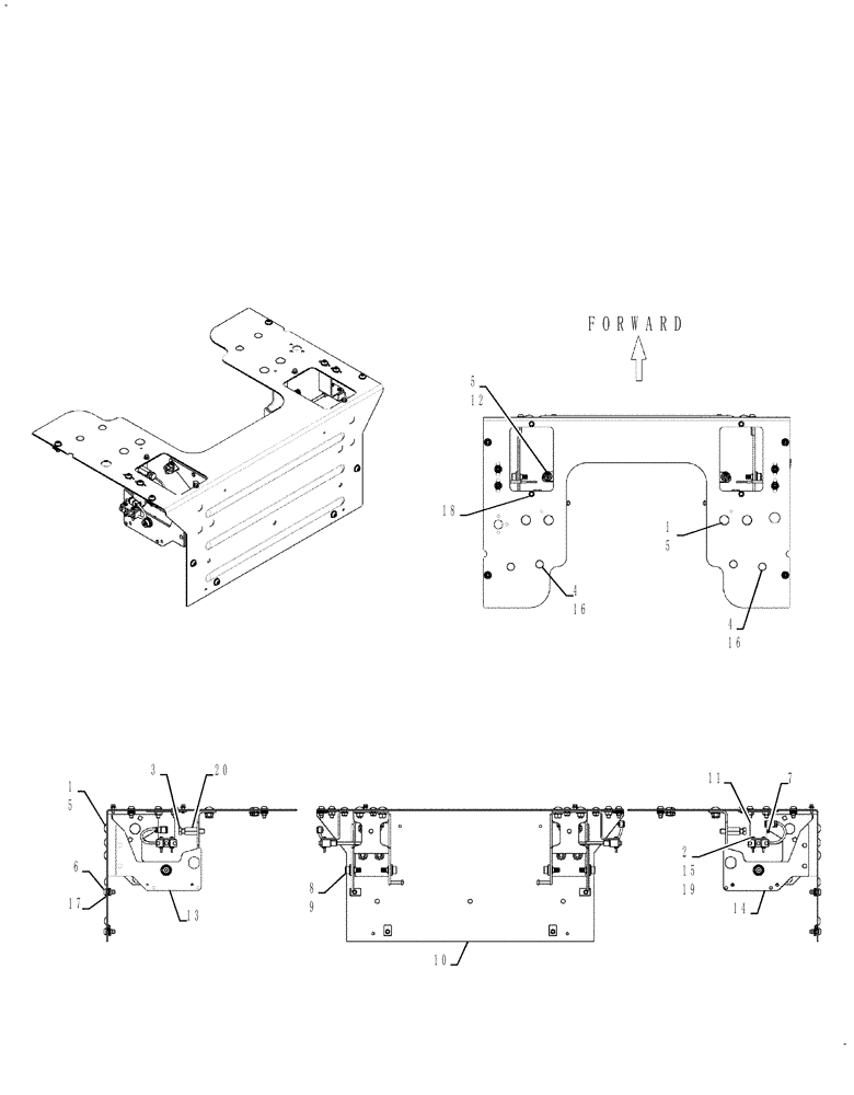 Схема запчастей Case SR130 - (29.200.AI[09]) - HANDLE MOUNTING, SM FRAME HC (SR130,SR150) (29) - HYDROSTATIC DRIVE