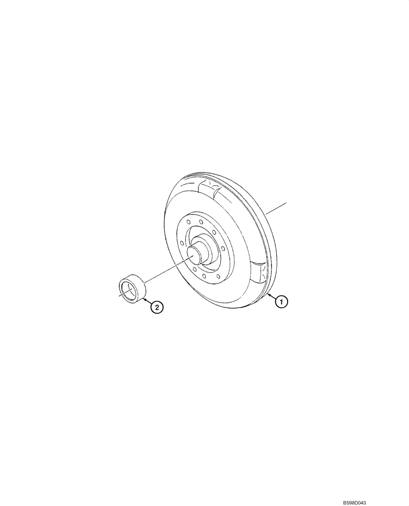 Схема запчастей Case 580SM - (06-27) - TRANSMISSION ASSY, POWERSHIFT - TORQUE CONVERTER (06) - POWER TRAIN