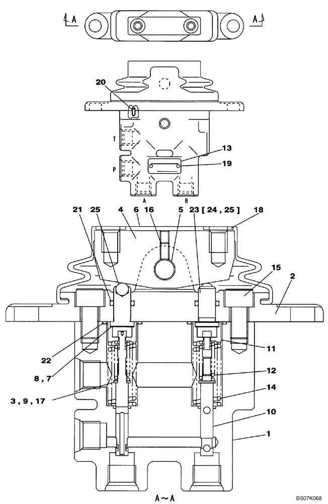 Схема запчастей Case CX130B - (08-94) - VALVE ASSY - REMOTE CONTROL, DOZER BLADE (08) - HYDRAULICS