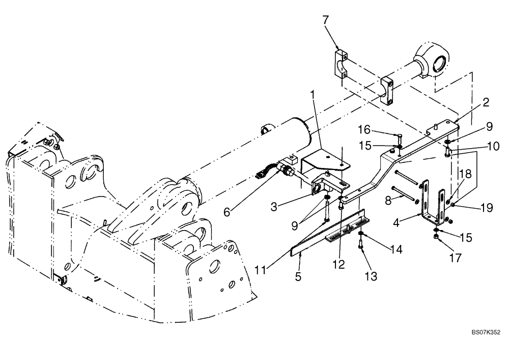 Схема запчастей Case 521E - (09-02) - CONTROL - RETURN-TO-DIG (XR) (09) - CHASSIS