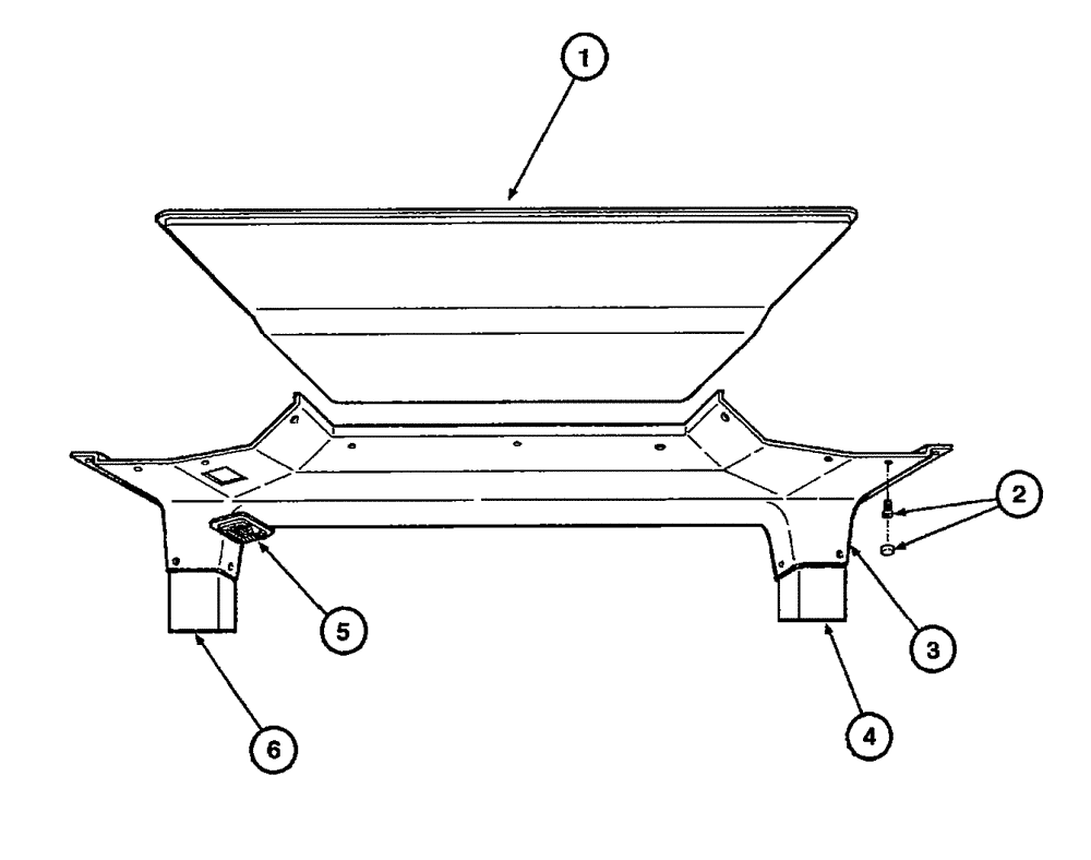 Схема запчастей Case 845 - (09.34[00]) - CAB - ROOF UPHOLSTERY (OPEN CAB) (09) - CHASSIS