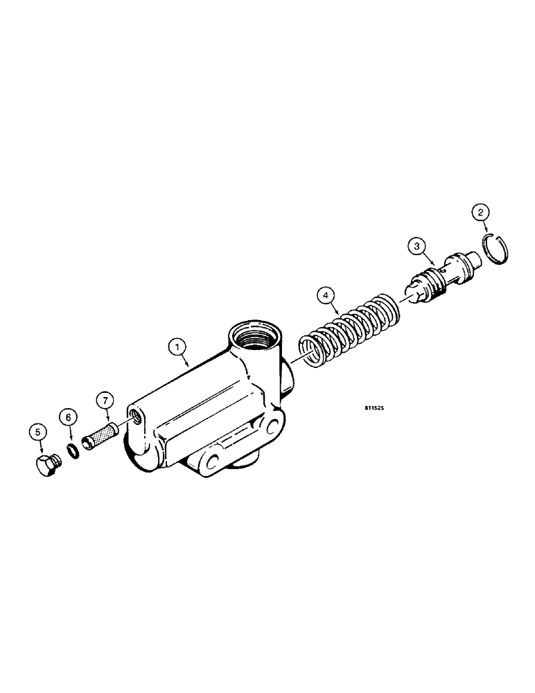 Схема запчастей Case W14 - (260) - L51457 FLOW CONTROL VALVE (05) - STEERING