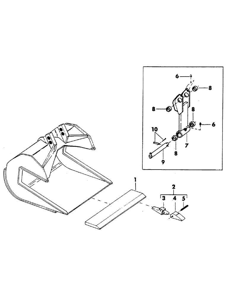 Схема запчастей Case 40EC - (098) - CONCRETE REMOVAL BUCKET (19) - BUCKETS