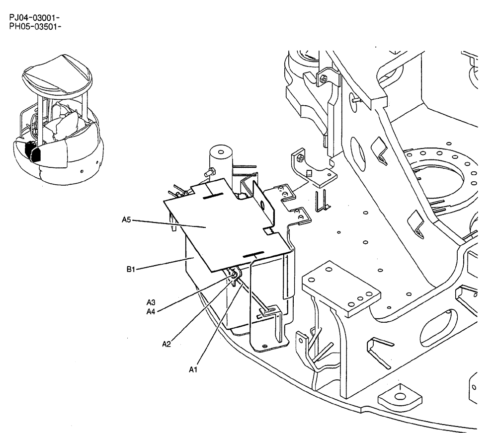 Схема запчастей Case CX50B - (02-091) - BATTERY INSTAL (05) - SUPERSTRUCTURE