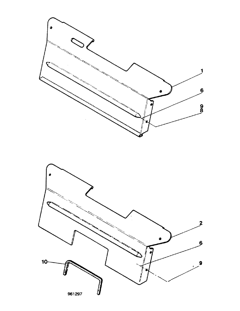 Схема запчастей Case 580G - (440) - REAR CLOSURE PANELS - WITHOUT CAB (09) - CHASSIS/ATTACHMENTS