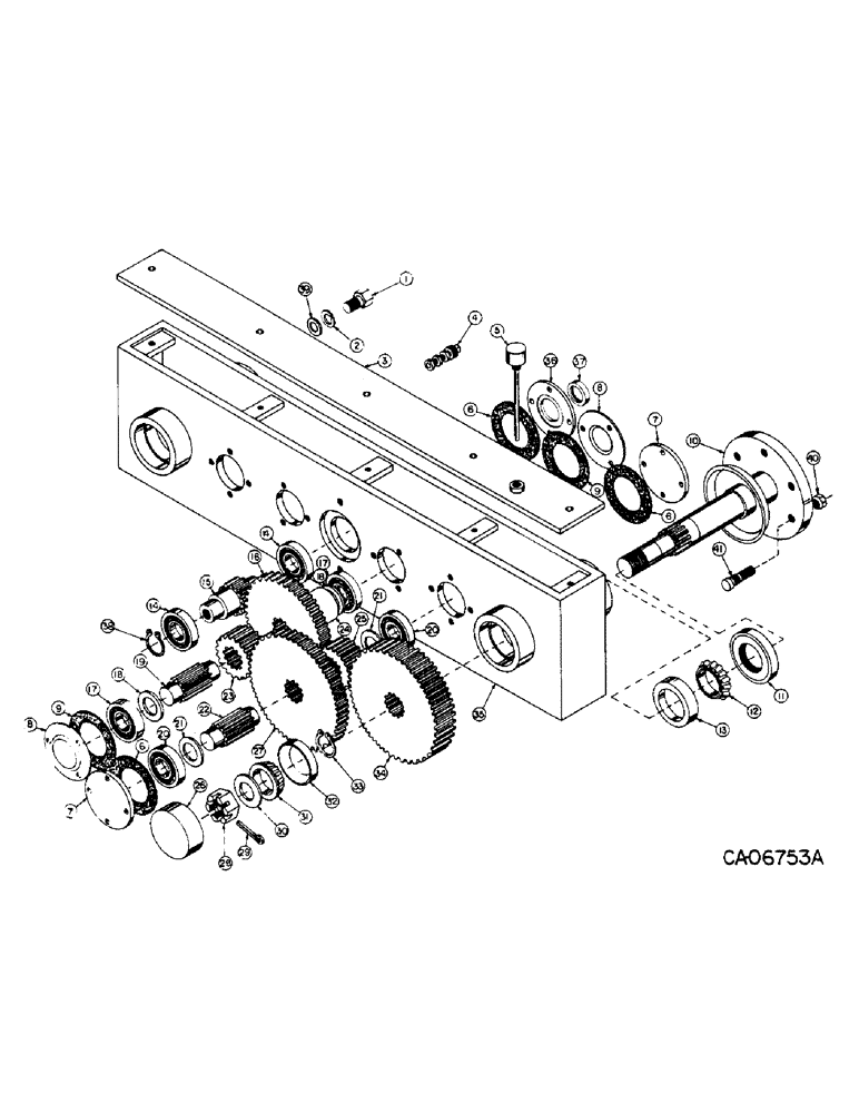 Схема запчастей Case 4155 - (07-05) - DRIVE TRAIN, DRIVE AXLE - FRONT & REAR (04) - Drive Train