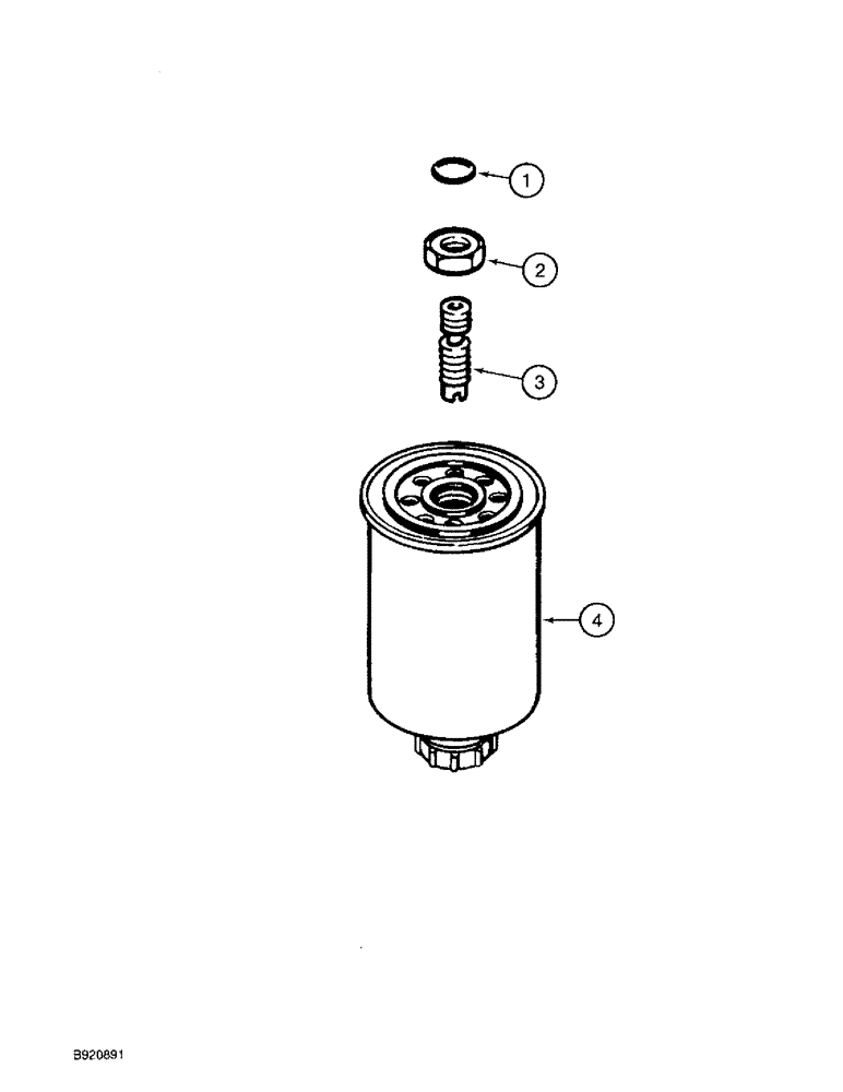 Схема запчастей Case 580SK - (3-12) - FUEL FILTER, 4-390 ENGINE, 4T-390 ENGINE (03) - FUEL SYSTEM