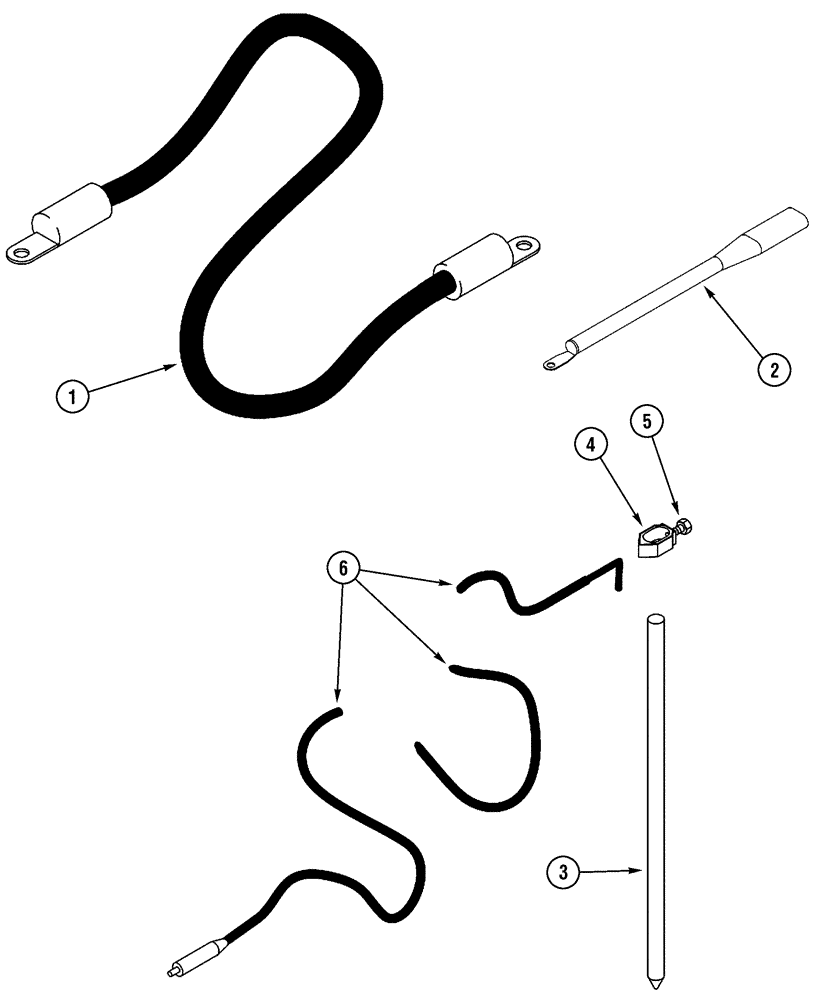 Схема запчастей Case 6010 - (09-22) - GROUNDING COMPONENTS (89) - TOOLS