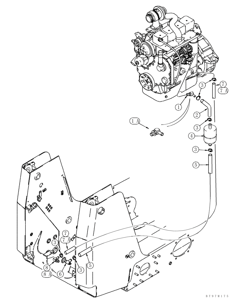 Схема запчастей Case 75XT - (03-01) - FUEL LINES (Apr 5 2011 12:28PM) (03) - FUEL SYSTEM