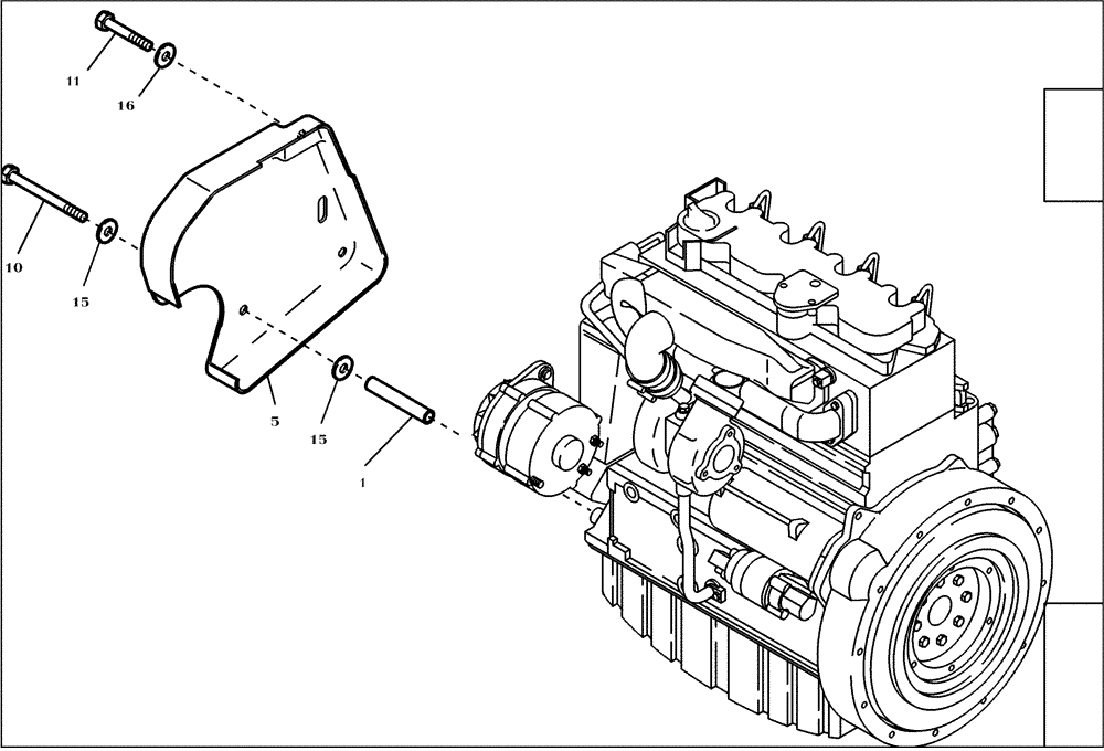 Схема запчастей Case 21E - (36.560[2988603000]) - COVER V-BELT (90) - PLATFORM, CAB, BODYWORK AND DECALS