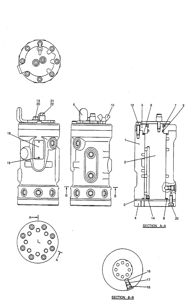 Схема запчастей Case CX50B - (08-049) - VALVE ASSEMBLY, SELECTOR ELECTRICAL AND HYDRAULIC COMPONENTS