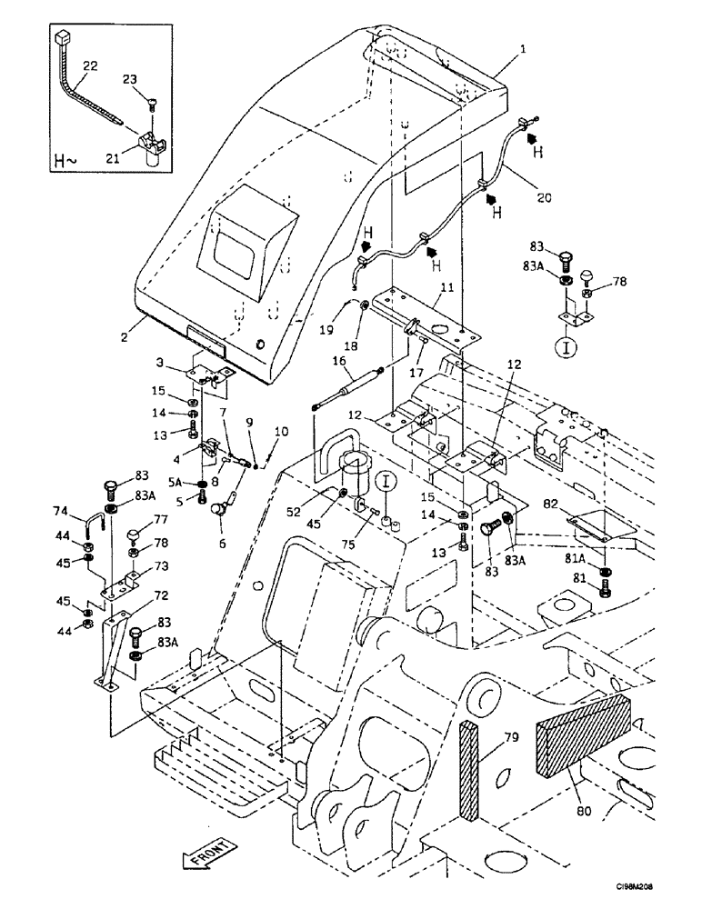 Схема запчастей Case 9007B - (9-16) - BOX - UPPERSTRUCTURE CHASSIS (09) - CHASSIS