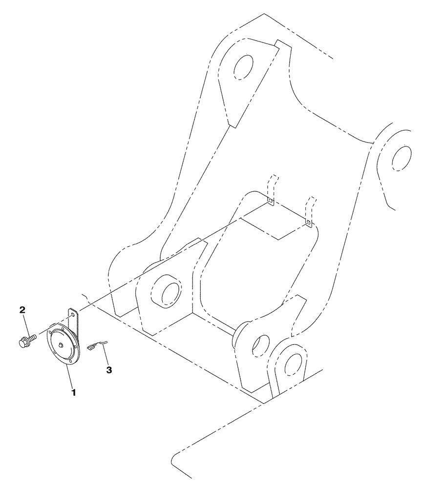 Схема запчастей Case CX350 - (04-027-00[01]) - HORN (05) - STEERING