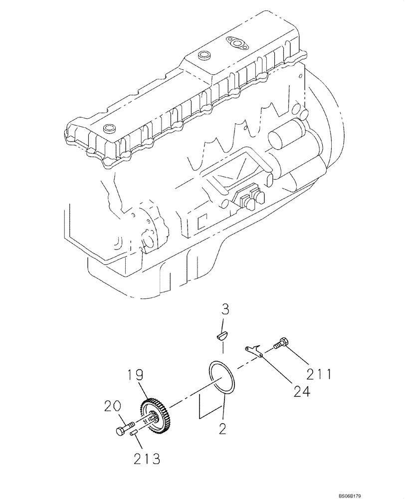 Схема запчастей Case CX700 - (02-038-01[01]) - COUPLING (02) - ENGINE