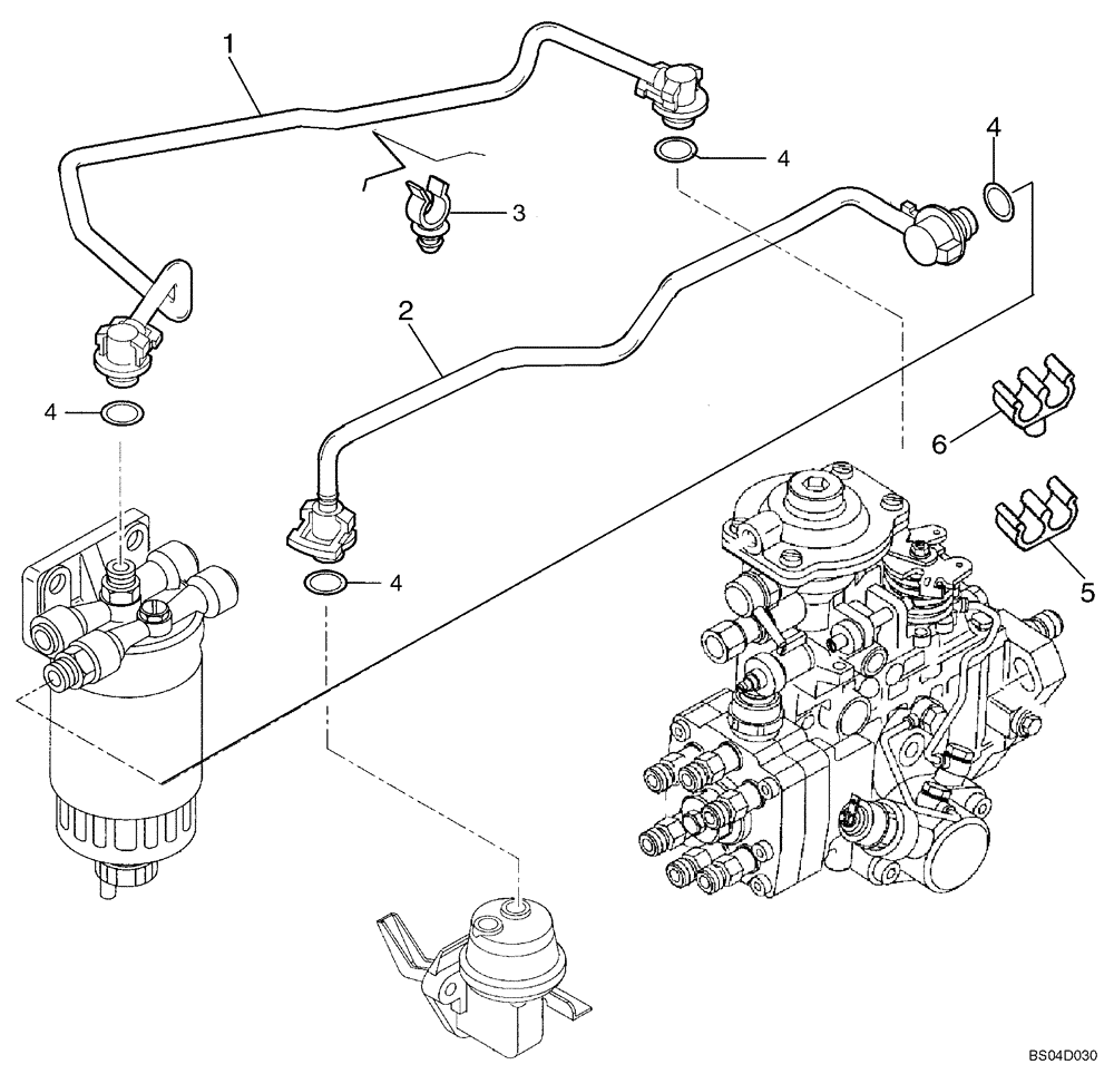 Схема запчастей Case 850K - (03-12) - FUEL INJECTION SYSTEM (03) - FUEL SYSTEM