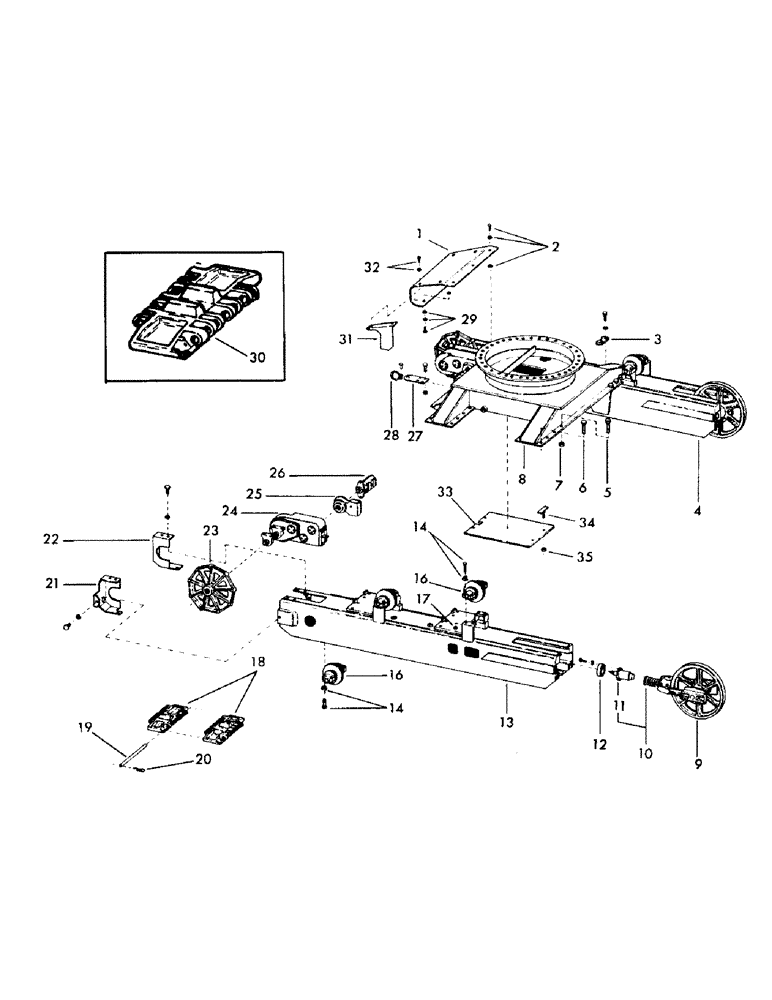 Схема запчастей Case 40EC - (B06) - CRAWLER UNDERCARRIAGE AND ATTACHING PARTS (LESS HYDRAULICS), (04) - UNDERCARRIAGE