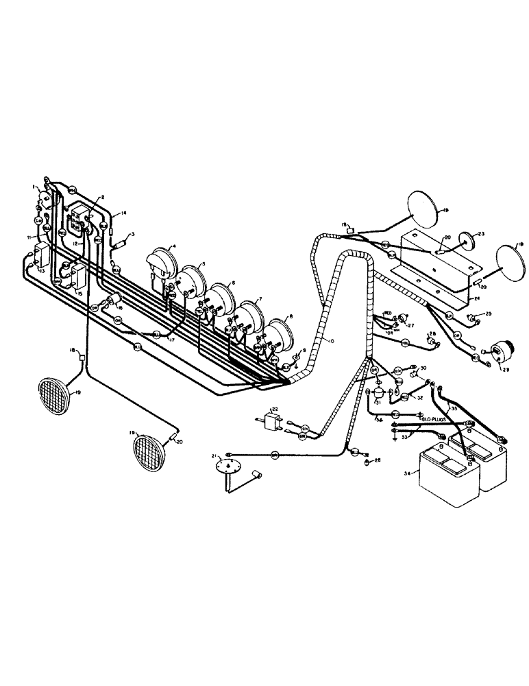 Схема запчастей Case 4155 - (08-01) - ELECTRICAL, ELECTRICAL (06) - ELECTRICAL