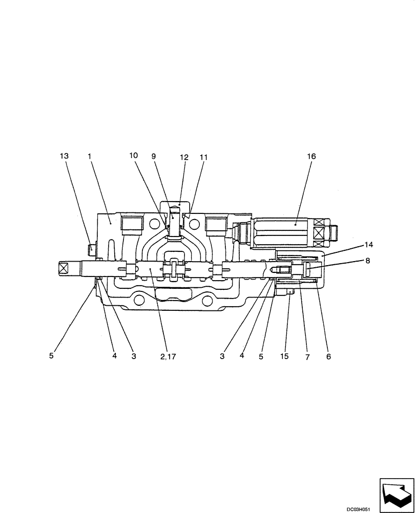 Схема запчастей Case CX25 - (08-34[00]) - VALVE ASSY - DOZER BLADE (08) - HYDRAULICS