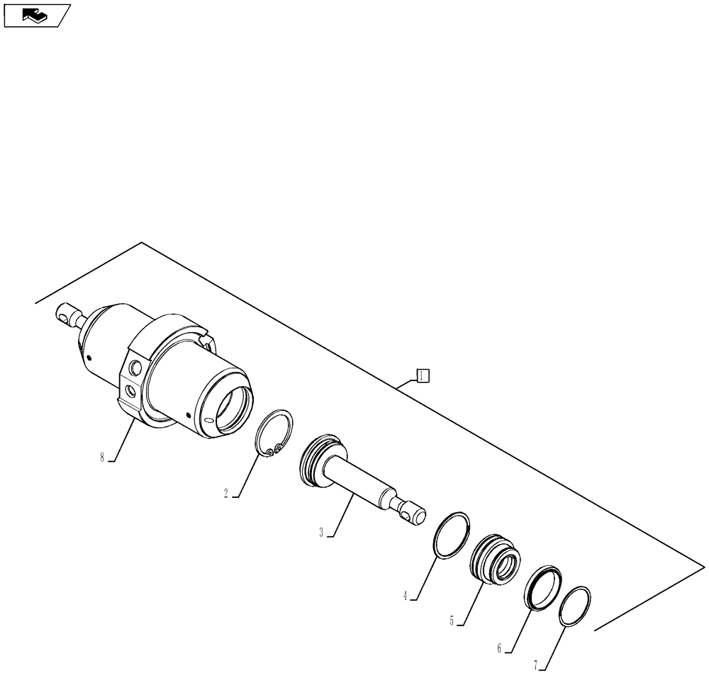 Схема запчастей Case 580SN WT - (35.726.15) - CYLINDER - COUPLER, BACKHOE BUCKET (35) - HYDRAULIC SYSTEMS