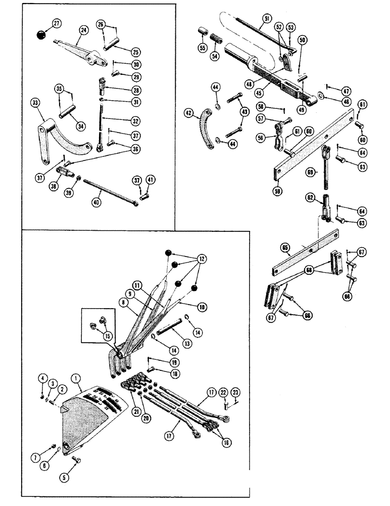 Схема запчастей Case 800 - (138) - TRANS. CONTROL SYSTEM - CONTROL TOWER, (USED FROM SERIAL # 7081201) (03) - TRANSMISSION