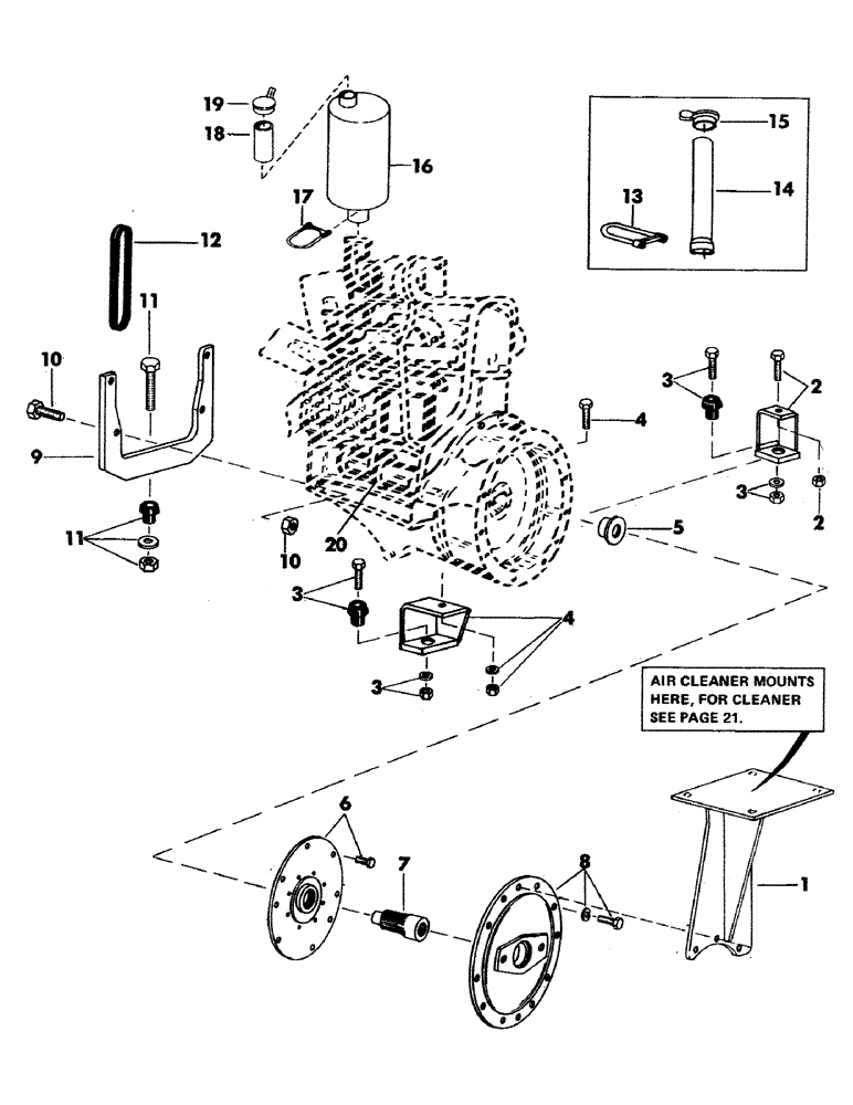 Схема запчастей Case 35YC - (017) - CASE 336BDT DIESEL ENGINE (DROTT NO. A58528) AND ATTACHING PARTS (01) - ENGINE