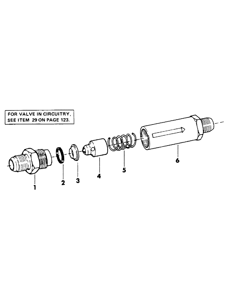 Схема запчастей Case 40YC - (155) - CHECK VALVE, (USED IN TRACK DRIVE MOTOR DRAIN CIRCUIT) (07) - HYDRAULIC SYSTEM