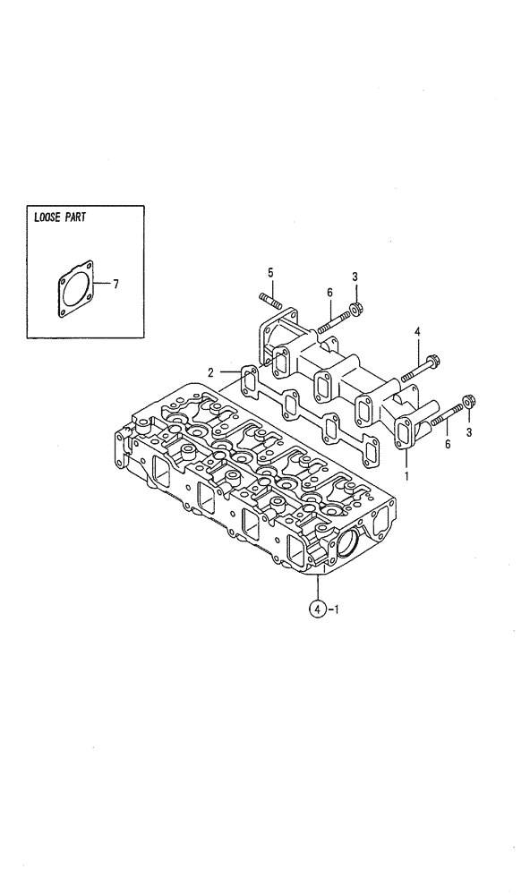 Схема запчастей Case CX50B - (09-006) - EXHAUST MANIFOLD ENGINE COMPONENTS