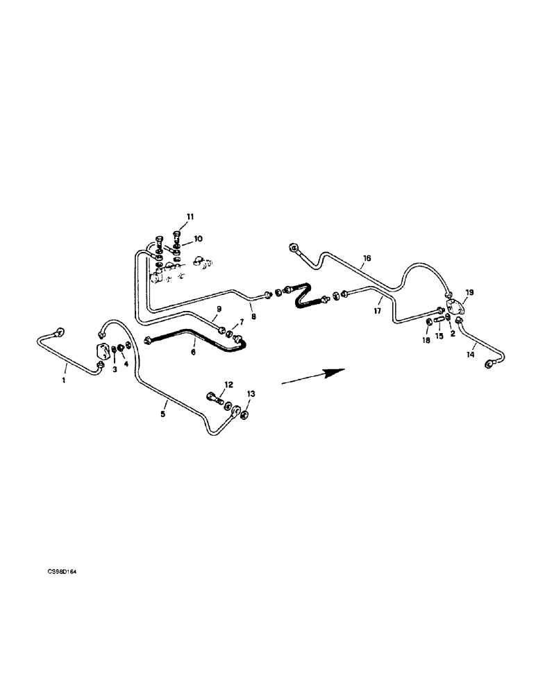 Схема запчастей Case 221B - (7-04) - CIRCUIT (BRAKING), 121B (DAH1215912-) / 221B (DAH2215913-) (07) - BRAKES