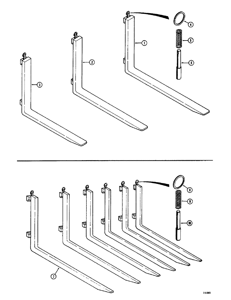 Схема запчастей Case 580 - (30) - FORKS, PALLET AND LOGGING FORKS, CEMENT BLOCK FORKS (OPTIONAL) (84) - BOOMS, DIPPERS & BUCKETS