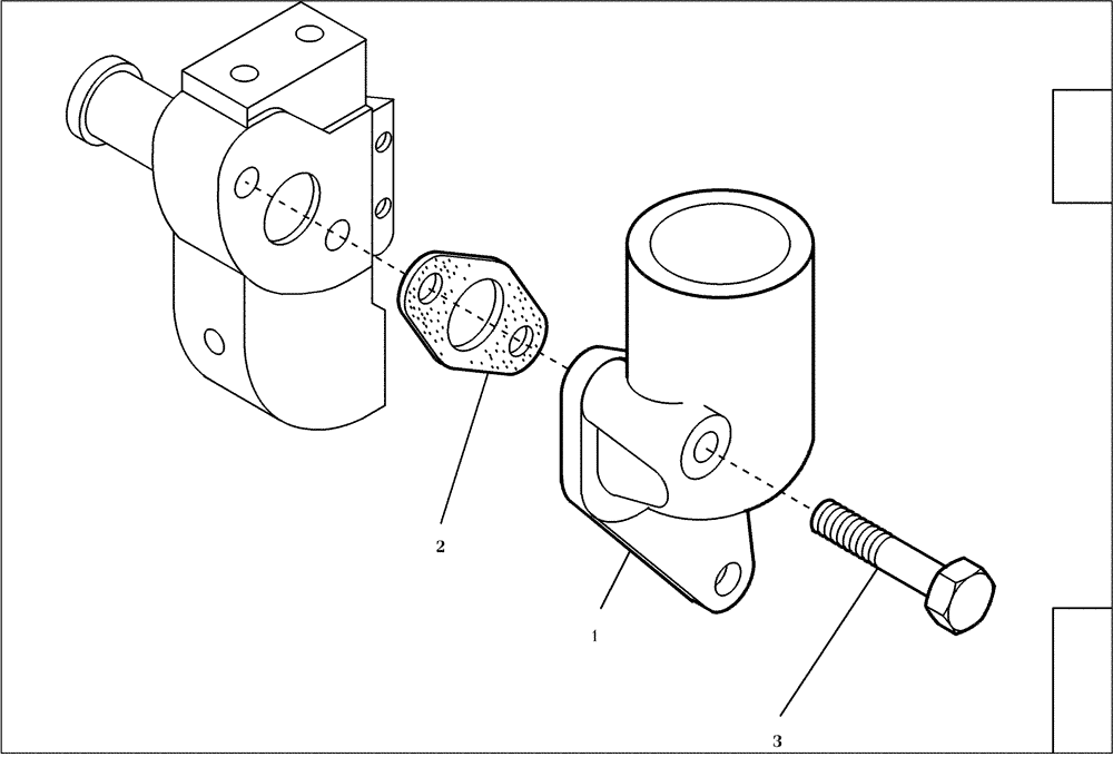 Схема запчастей Case 21D - (95.036[001]) - THERMOSTAT ASSY (S/N 561101-UP) No Description