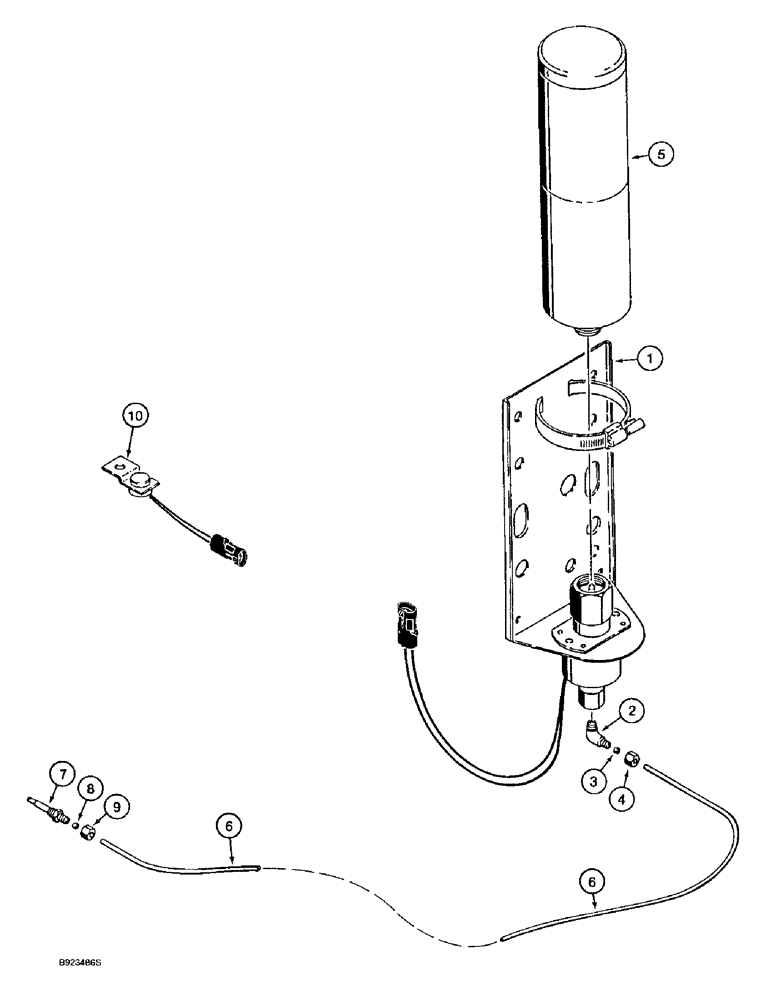 Схема запчастей Case 9020B - (4-032) - COLD WEATHER STARTING SYSTEM (04) - ELECTRICAL SYSTEMS