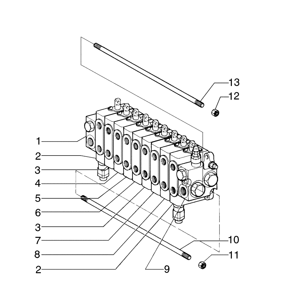 Схема запчастей Case 865B - (08-45[02]) - VALVE ASSY (08) - HYDRAULICS