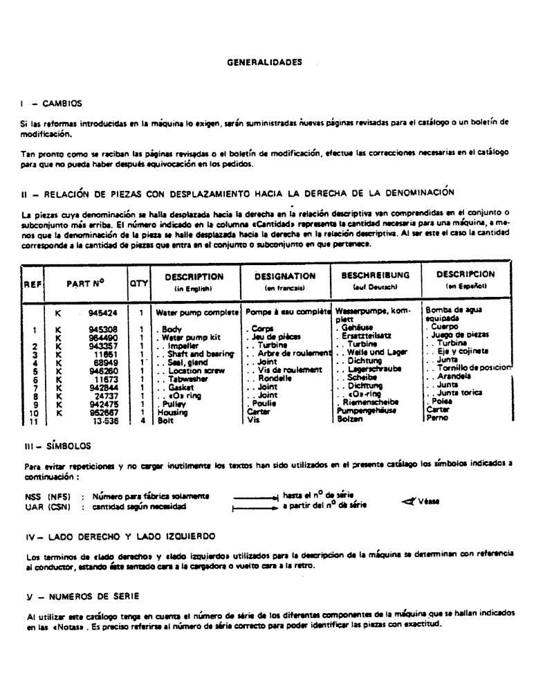 Схема запчастей Case LEYLAND - (01-6) - GENERALIDADES 