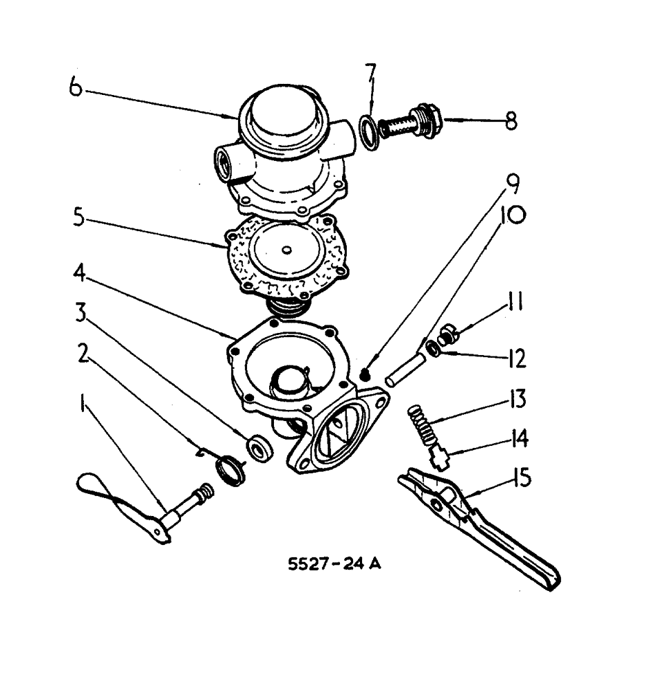 Схема запчастей Case 3400 - (125) - FEED PUMP (10) - ENGINE