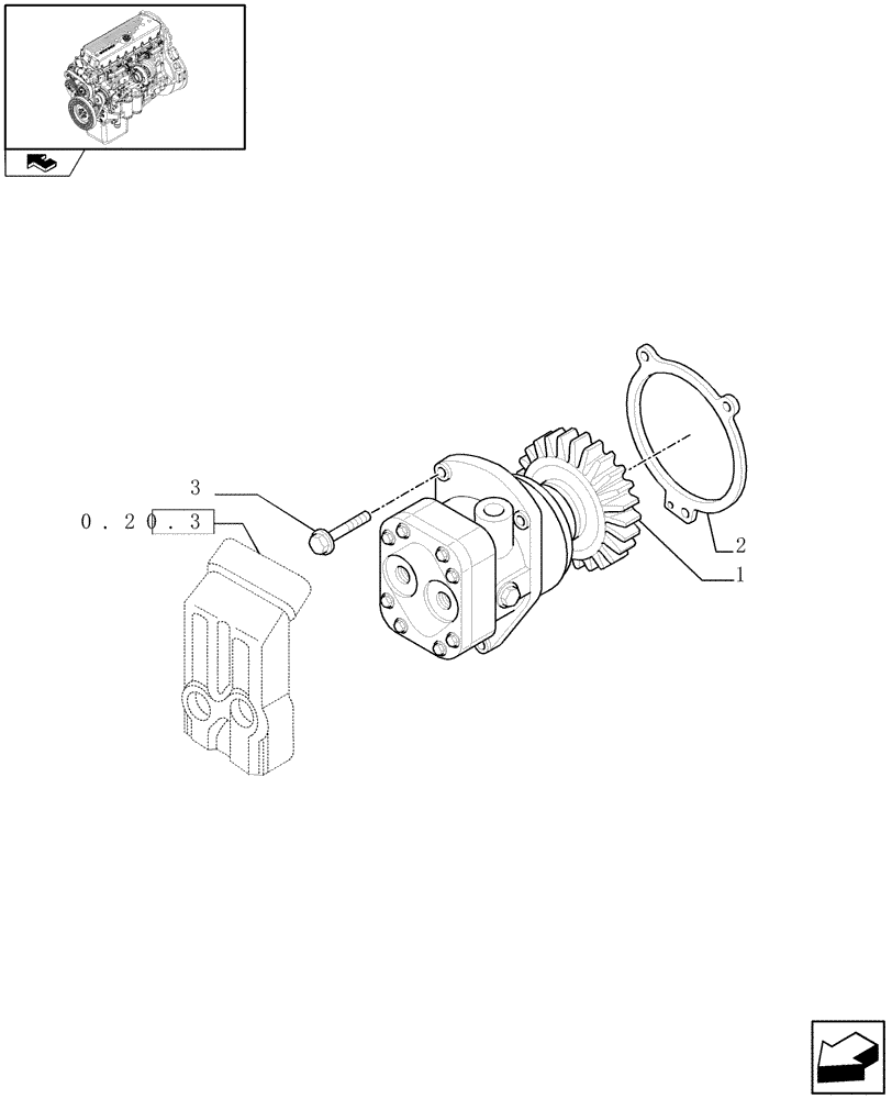 Схема запчастей Case F3BE0684N E904 - (0.20.1) - FUEL PUMP & RELATED PARTS (504053973) 