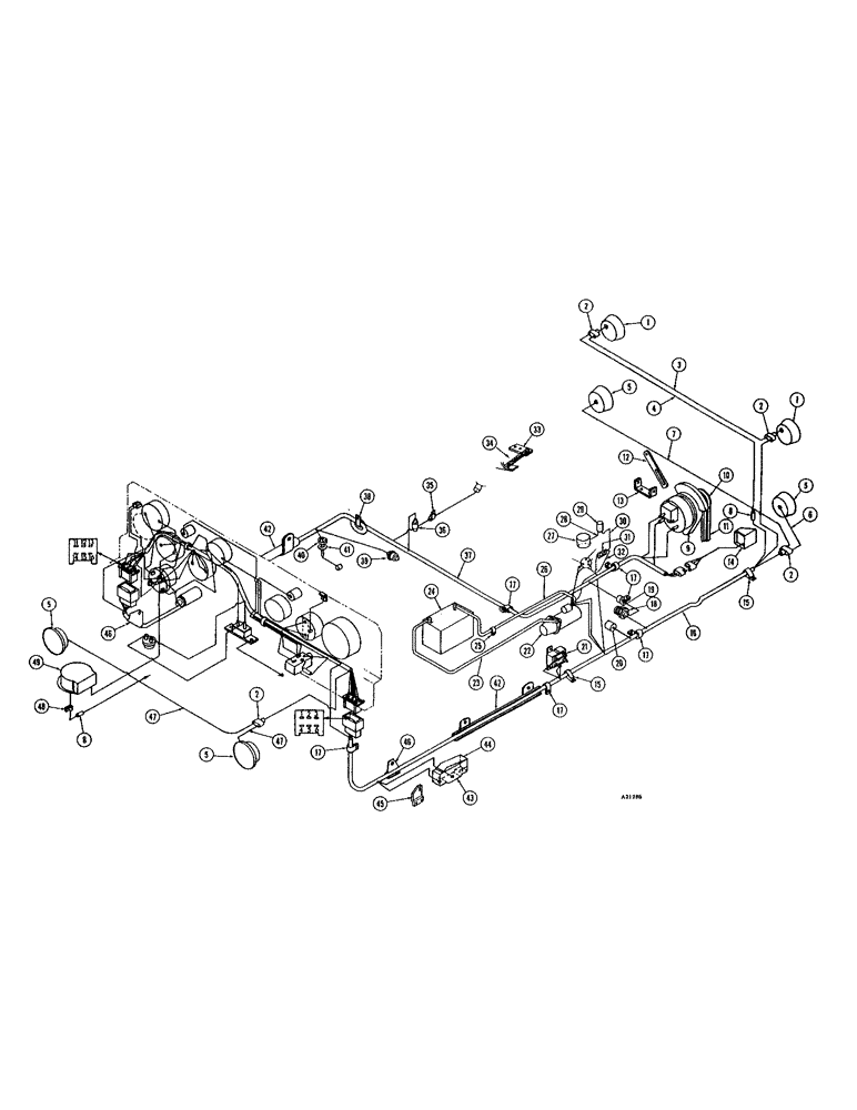 Схема запчастей Case W9E - (084) - ELECTRICAL SYSTEM, GAS ENGINE (04) - ELECTRICAL SYSTEMS