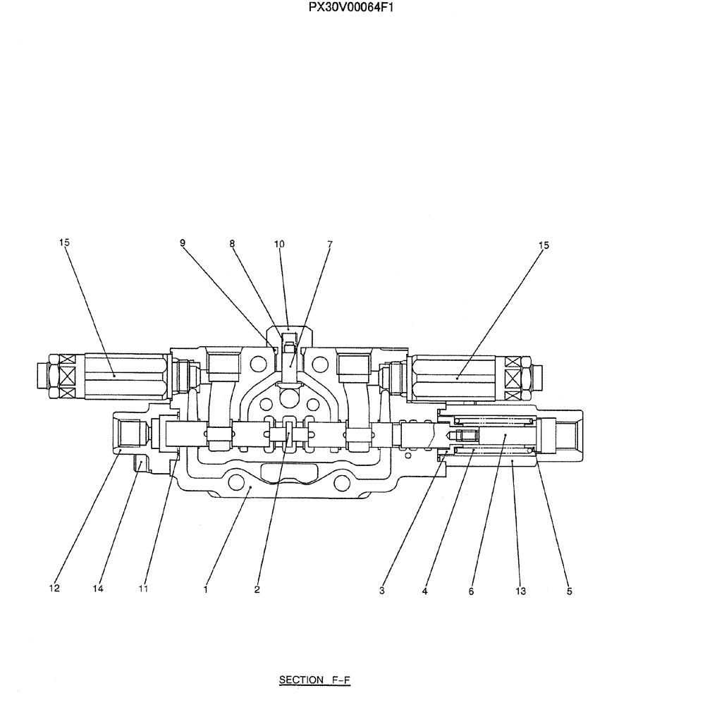 Схема запчастей Case CX31B - (07-007) - VAVLE ASSY, CONTROL (SERVICE) (35) - HYDRAULIC SYSTEMS