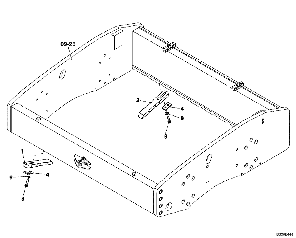 Схема запчастей Case SV208 - (09-28[01]) - SCRAPER, PAD FOOT DRUM (GROUP 57) (ND104877) (09) - CHASSIS/ATTACHMENTS